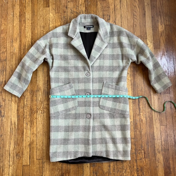 Valerie Dumaine Avel Coat - Size M - Brown Plaid - Picture 10 of 14